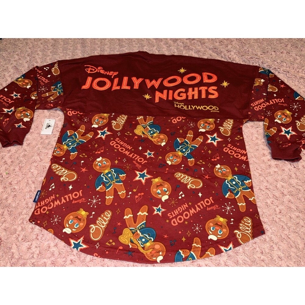 Official Disney Spirit Jersey Hollywood Studios Jollywood Nights Party Small Red